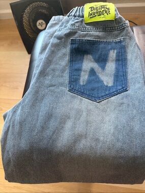 Men's Light Blue Relaxed Denim Jeans